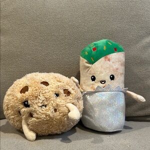 Target Plush Cookie and Burrito Stuffed Toys